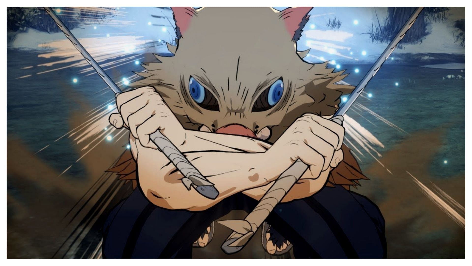 Inosuke from Demon Slayer is one of the anime characters like Power (Image via Ufotable)